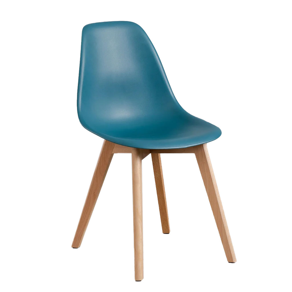 ORION91 Silla ARA Color (VARIOS COLORES) Intenso y Patas Haya 46x55x83 cm Comedor Oficina Salón Teletrabajo Cocina – SpazioLuzio