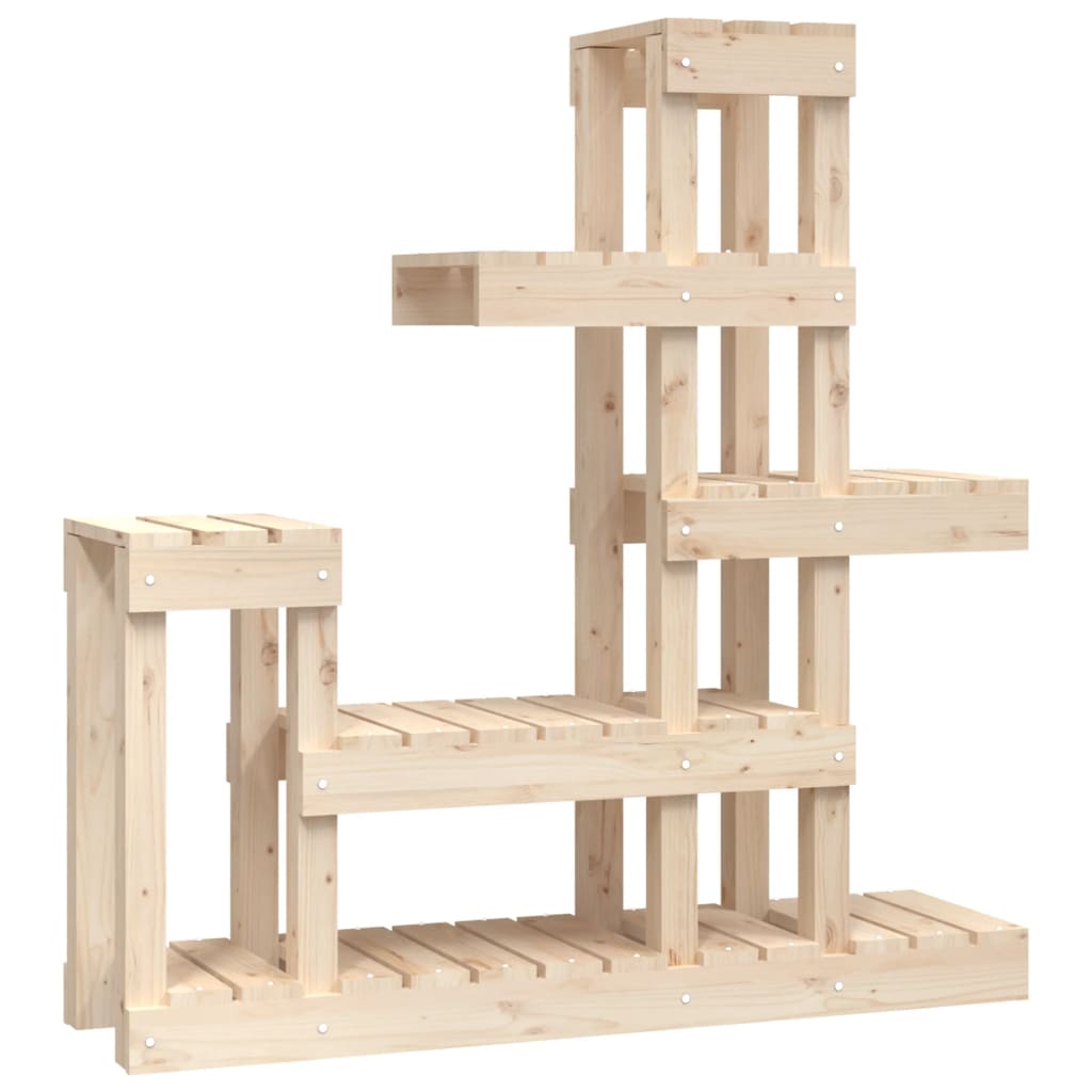 vidaXL Soporte para plantas madera maciza de pino 92x25x97 cm