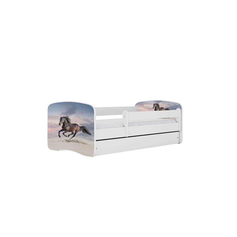 Cama 180 x 80 cm Kocot Kids BabyDreams Galloping Horse White
