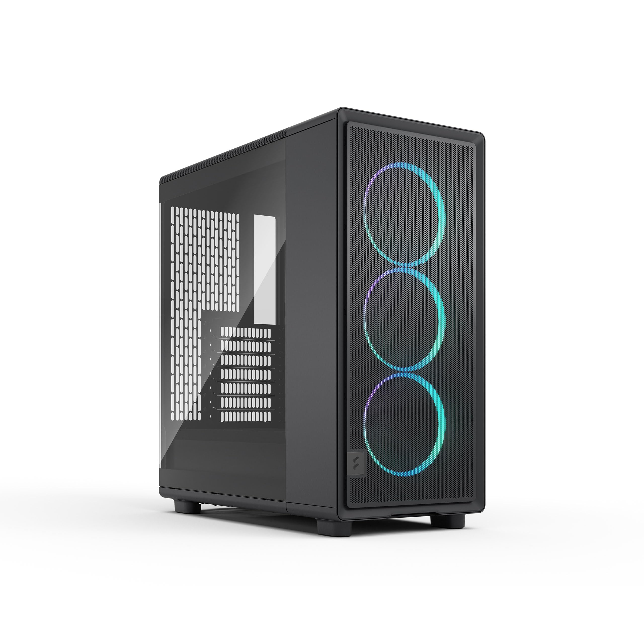 Fractal Design Epoch Black RGB - Cristal Templado Light Tint - Panel Frontal de Malla - Tres Ventiladores Momentum 12 RGB Incl. - Interior Espacioso - Soporte ATX/mATX/ITX