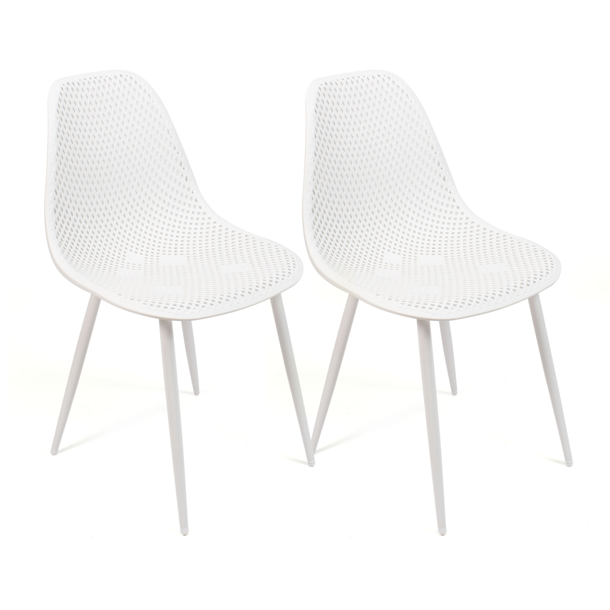 Conjunto de 2 y 4 Sillas The Secret Home - Polipropileno y Metal/Madera