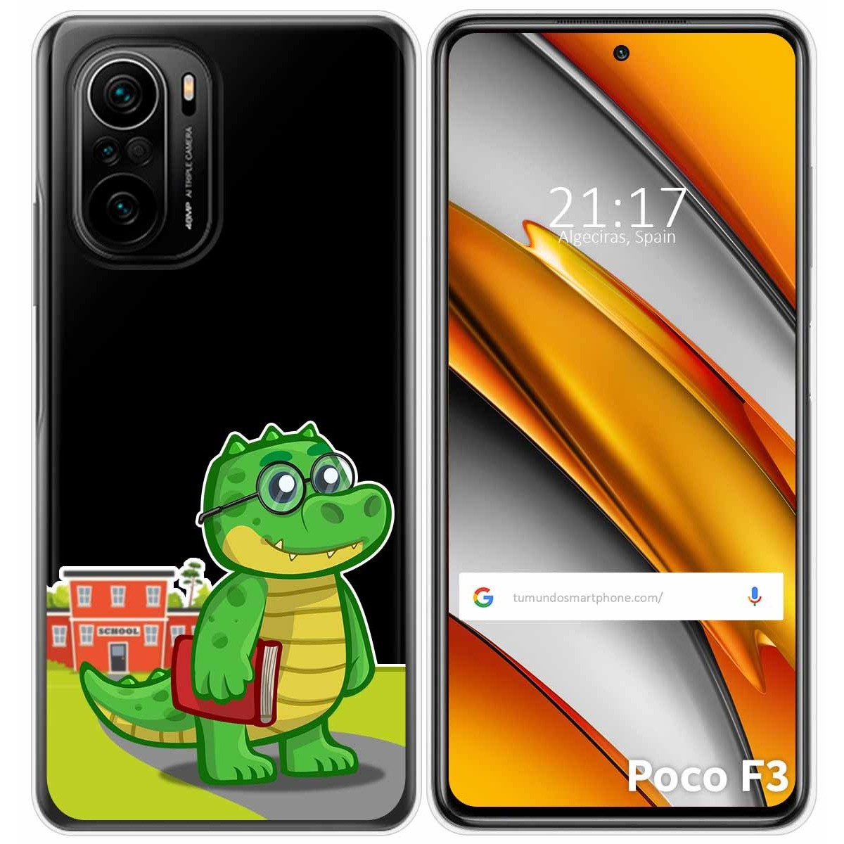 Tumundosmartphone Funda Gel Transparente para Xiaomi POCO F3 5G / Mi 11i 5G diseño Coco Dibujos