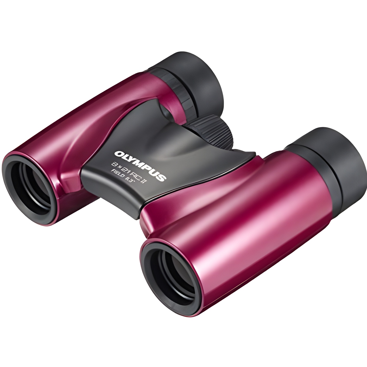 Olympus 8x21 RC II - Prismático con Funda, Color Metal Magenta