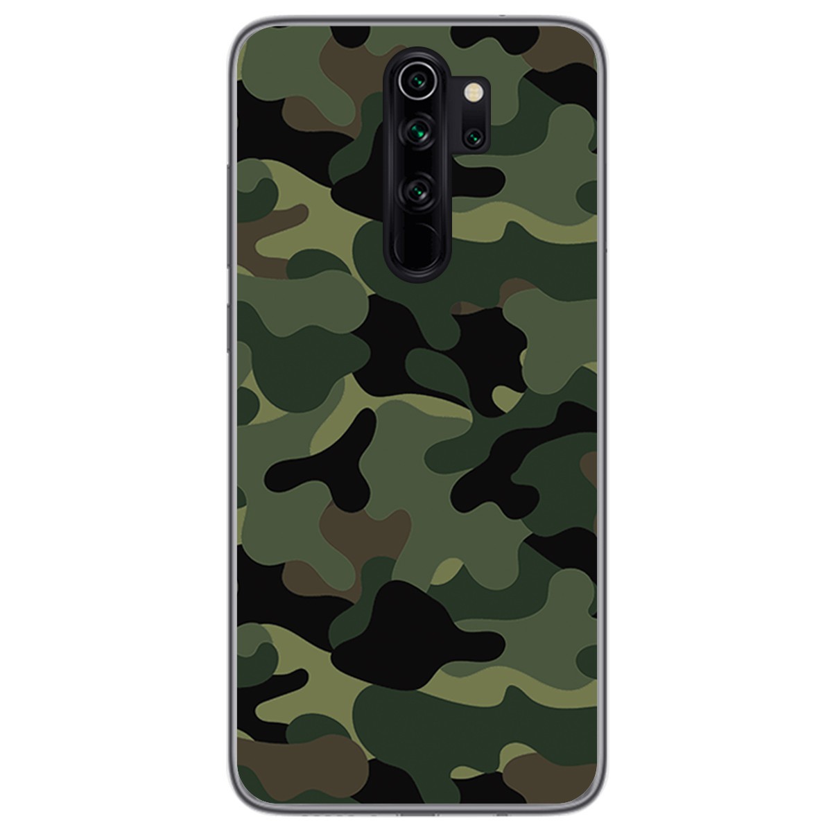 Tumundosmartphone Funda Gel Tpu para Xiaomi Redmi Note 8 Pro diseño Camuflaje Dibujos