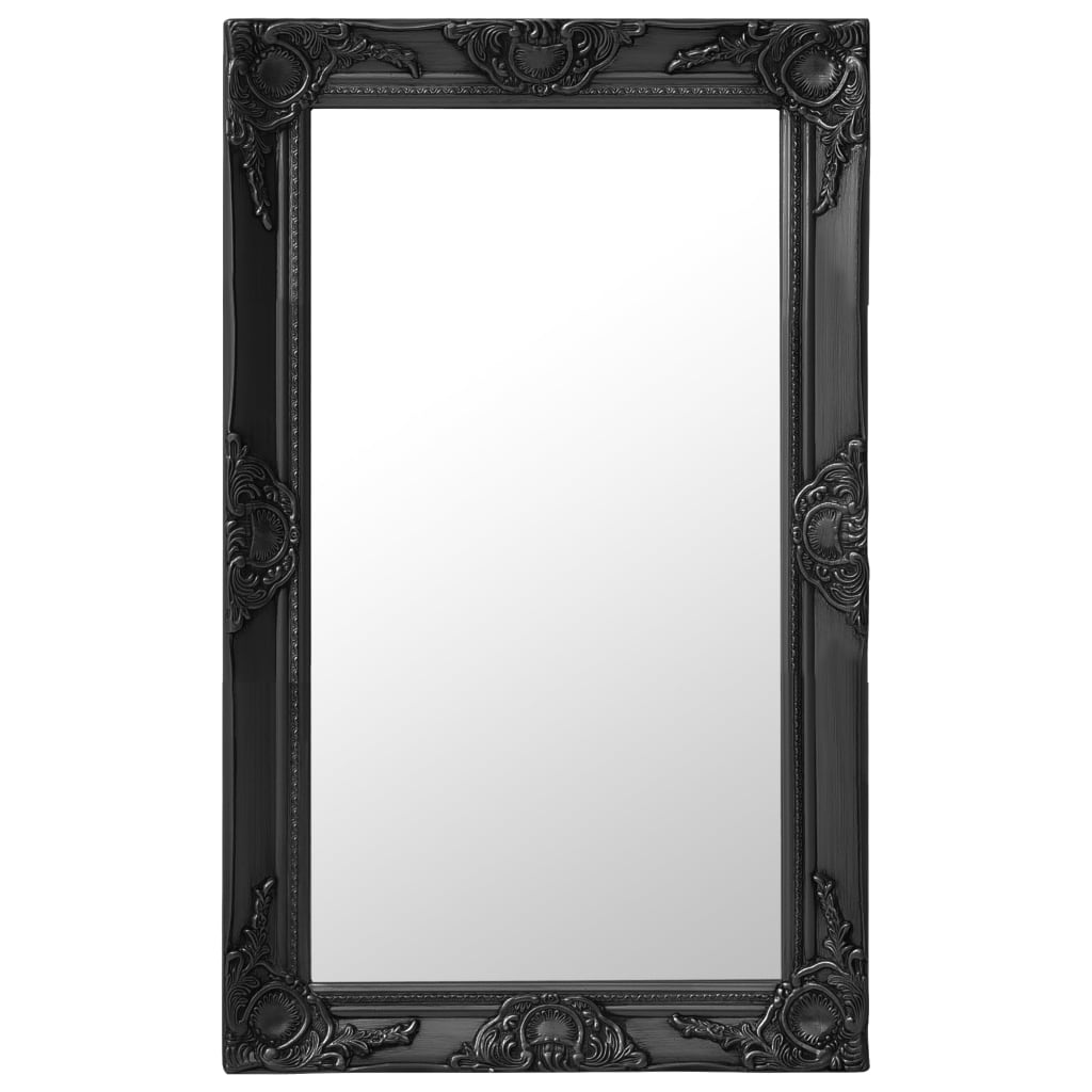 vidaXL Espejo de Pared Estilo Barroco 50x80 cm Colgante Retro Antiguo Color Blanco,  Dorado,  Negro y mas