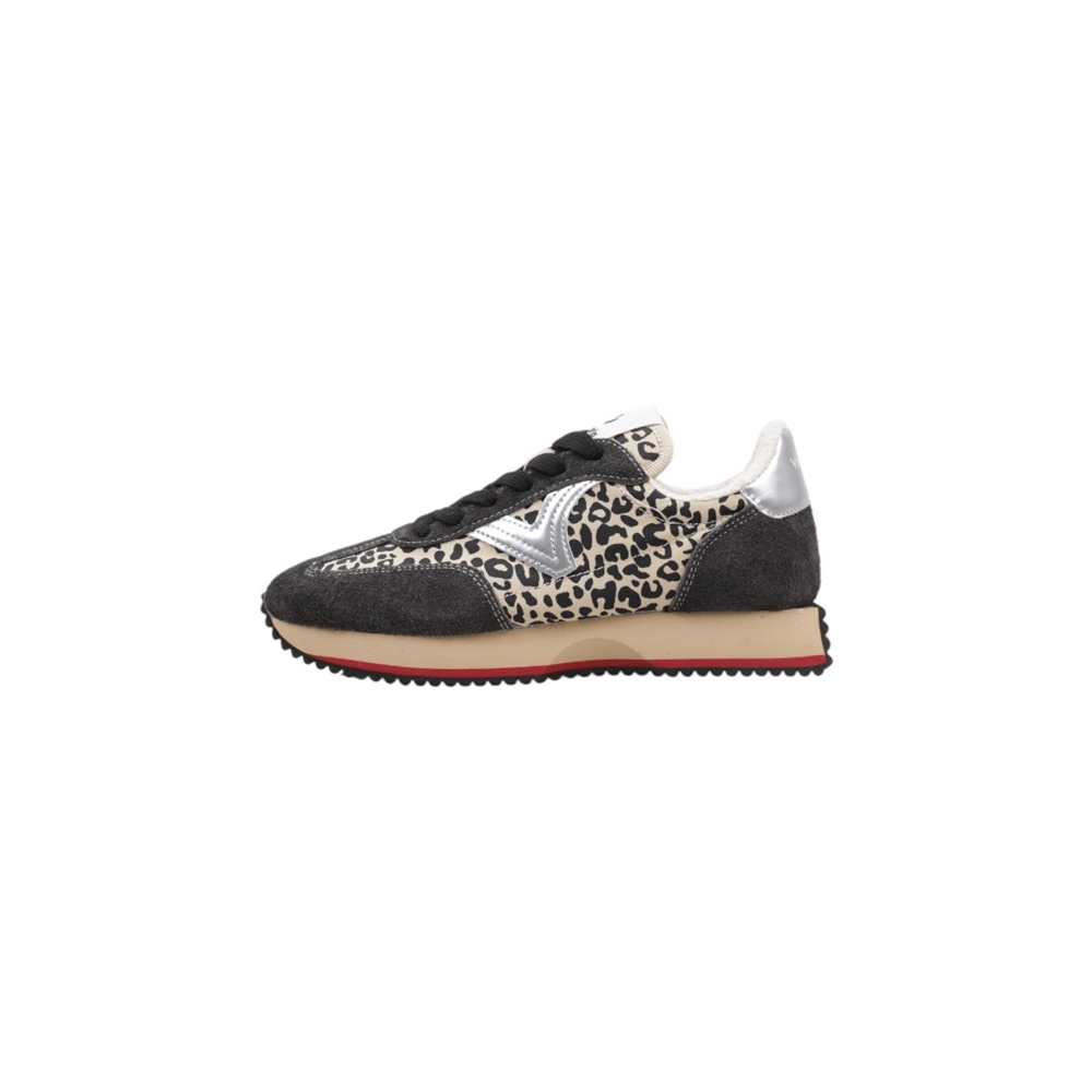victoria COSMOS NYLON ANIMAL PRINT Deportivas Planas Mujer Negro