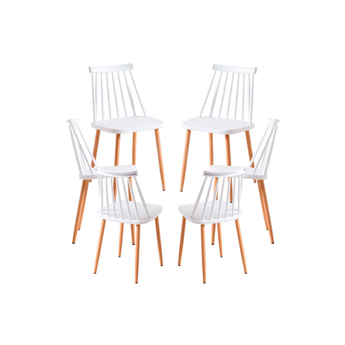 Regalos Miguel - Packs Sillas Comedor - Pack 6 Sillas Bik - Blanco