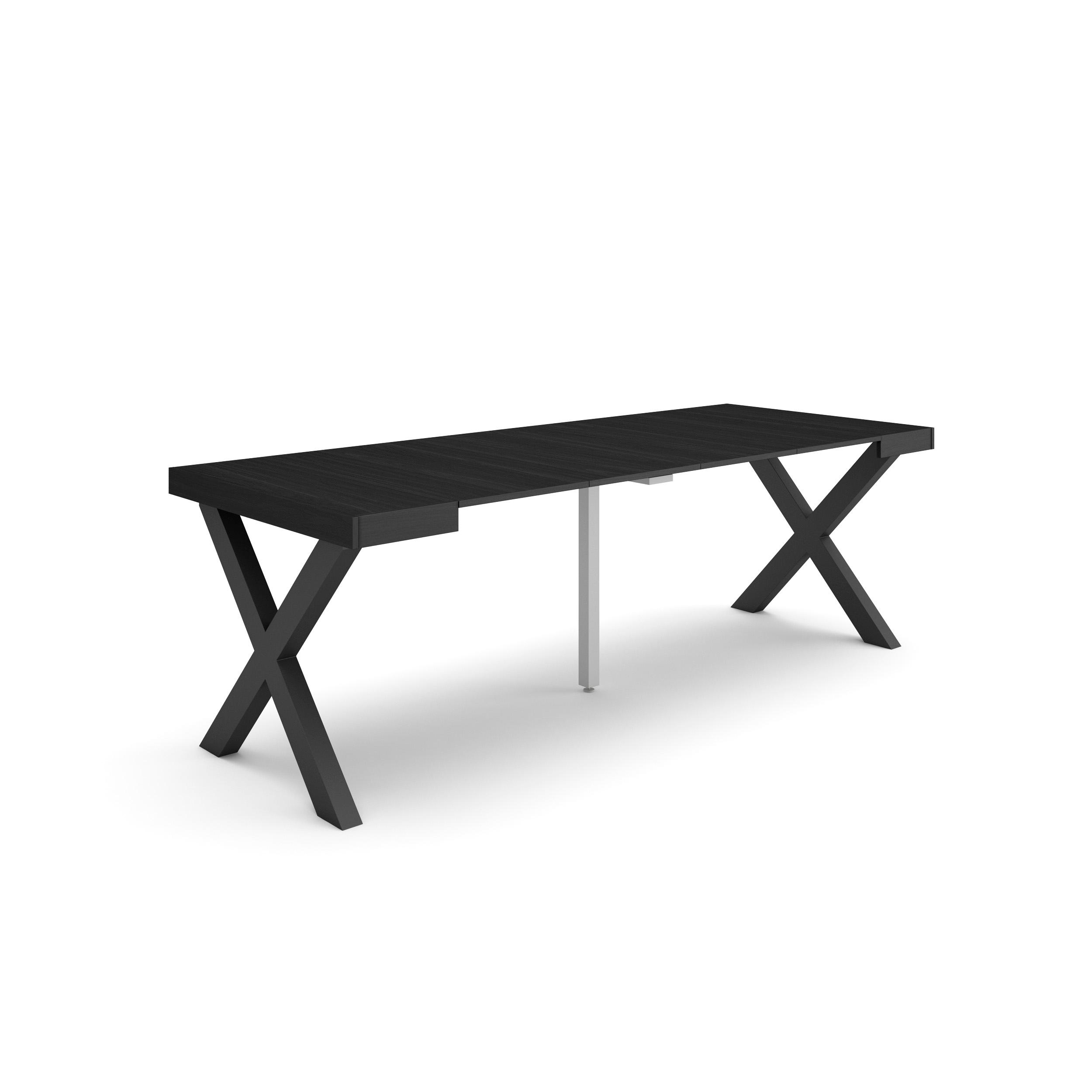 Skraut Home, Mesa Consola Extensible, Mesa Auxiliar, Tapa, 58/222x90x73cm, Práctica y Versátil, Estilo Moderno, Fácil Montaje