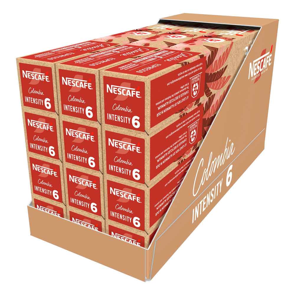 Nestlé Nescafé Colombia 120 Cápsulas Aluminio Compatibles Nespresso Intensidad 6