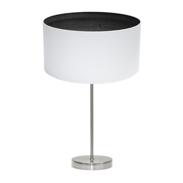 FABRILAMP Sobremesa Tatiana 1xe27 Niquel/blanco-mad.Negra 63x30x30 Cm
