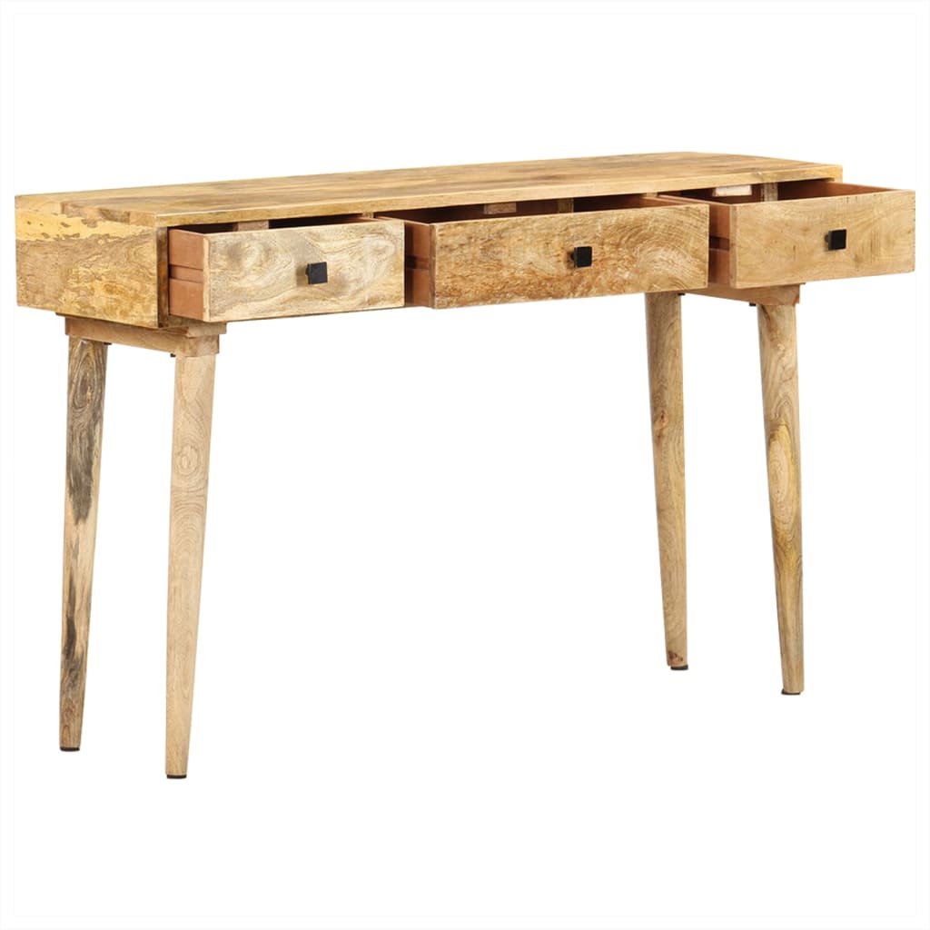 Vidaxl Mesa Consola de Madera Maciza de Mango 115x35x76 Cm