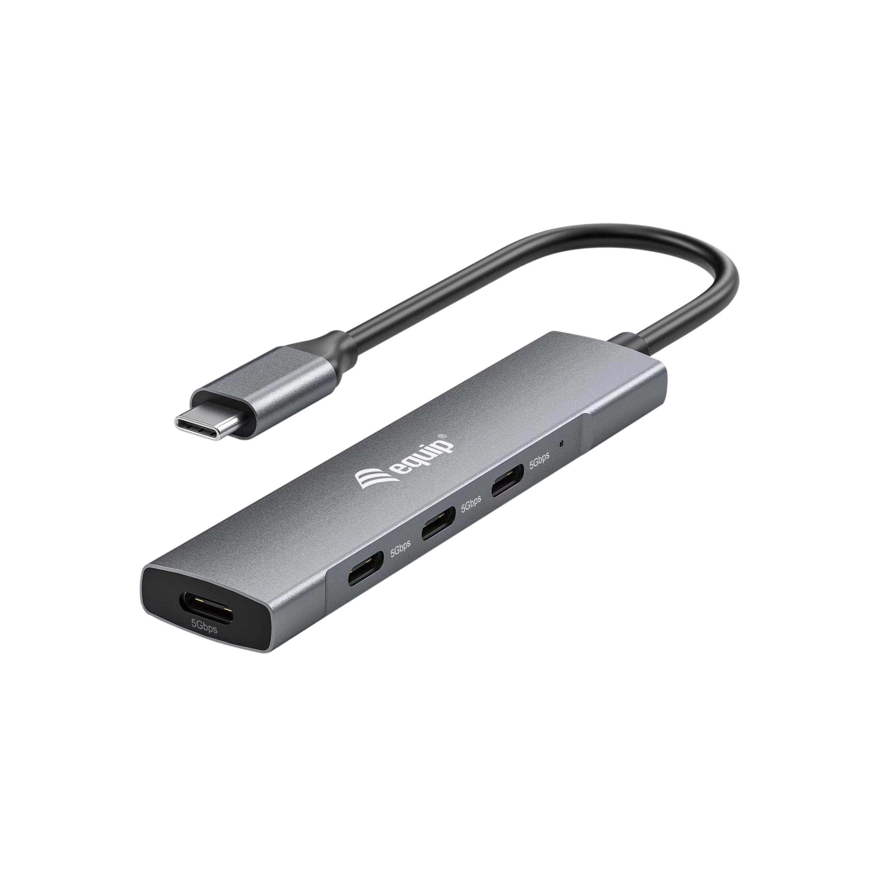 Equipment 128963 Usb 3.2 gen 1 (3.1 gen 1) type-c 5000 mbit/s black, silver
