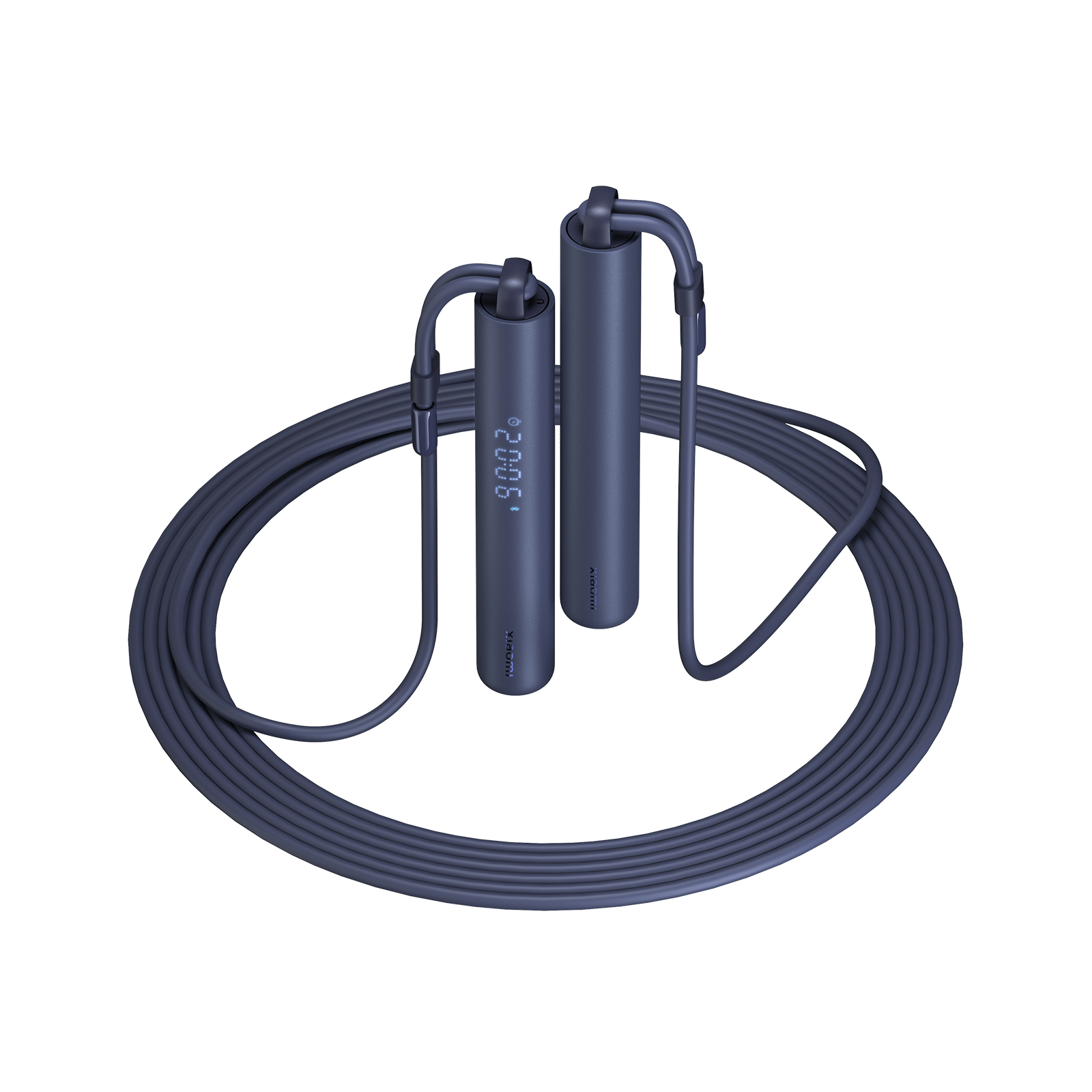 Official | Xiaomi Smart Jump Rope, Registros completos de datos de entrenamiento, Información completa sobre tu progreso en los entrenamientos, Pantalla de matriz de puntos sin bordes, Datos de ejercicio de un vistazo, Modos con y sin cable