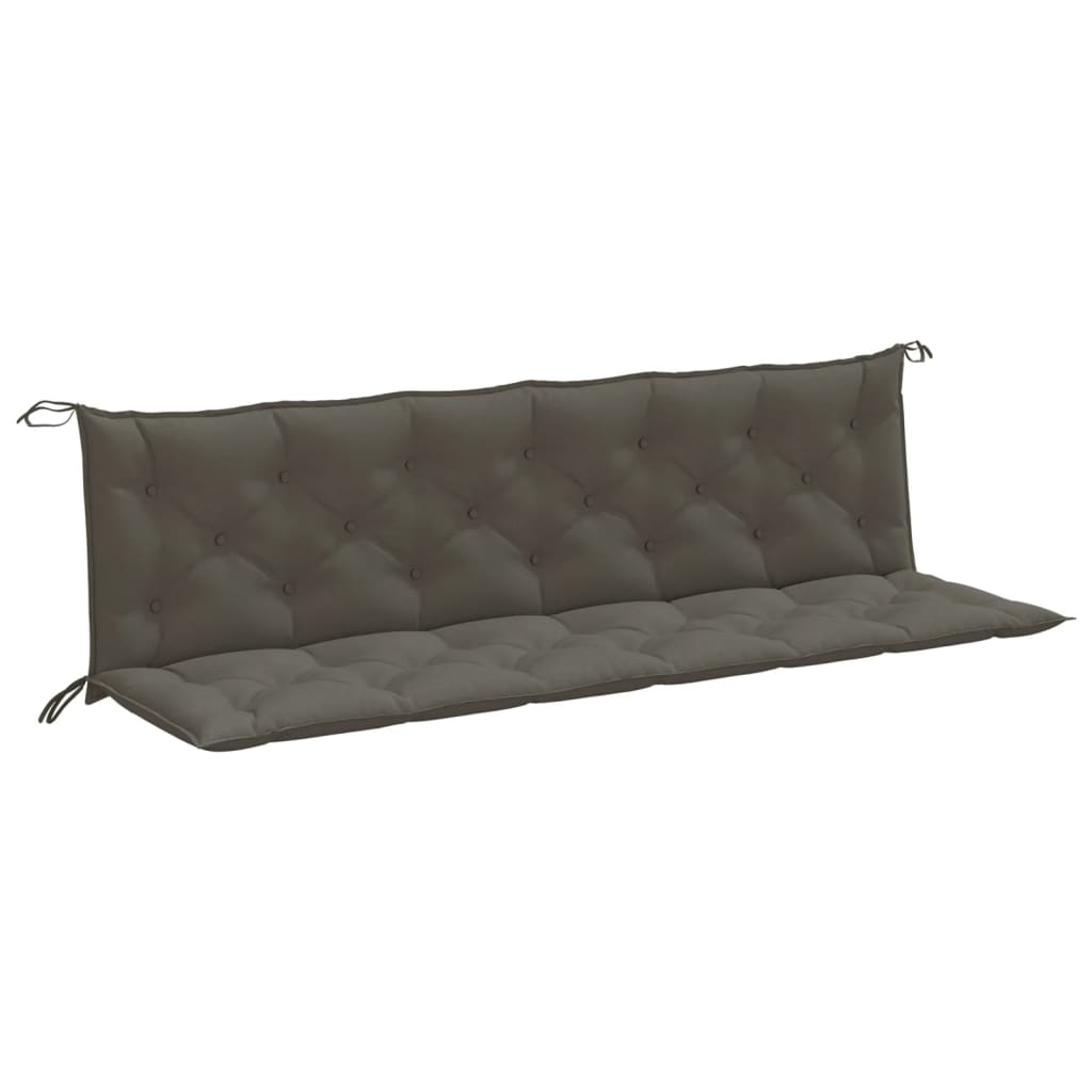 Vidaxl Cojines para Banco de Jardín 2 Uds Tela 200x50x7 Cm Antracita Melange