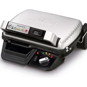 TEFAL | Parrilla multiusos SuperGrill Timer | GC451B12 | Contacto | 2000 W | Acero inoxidable
