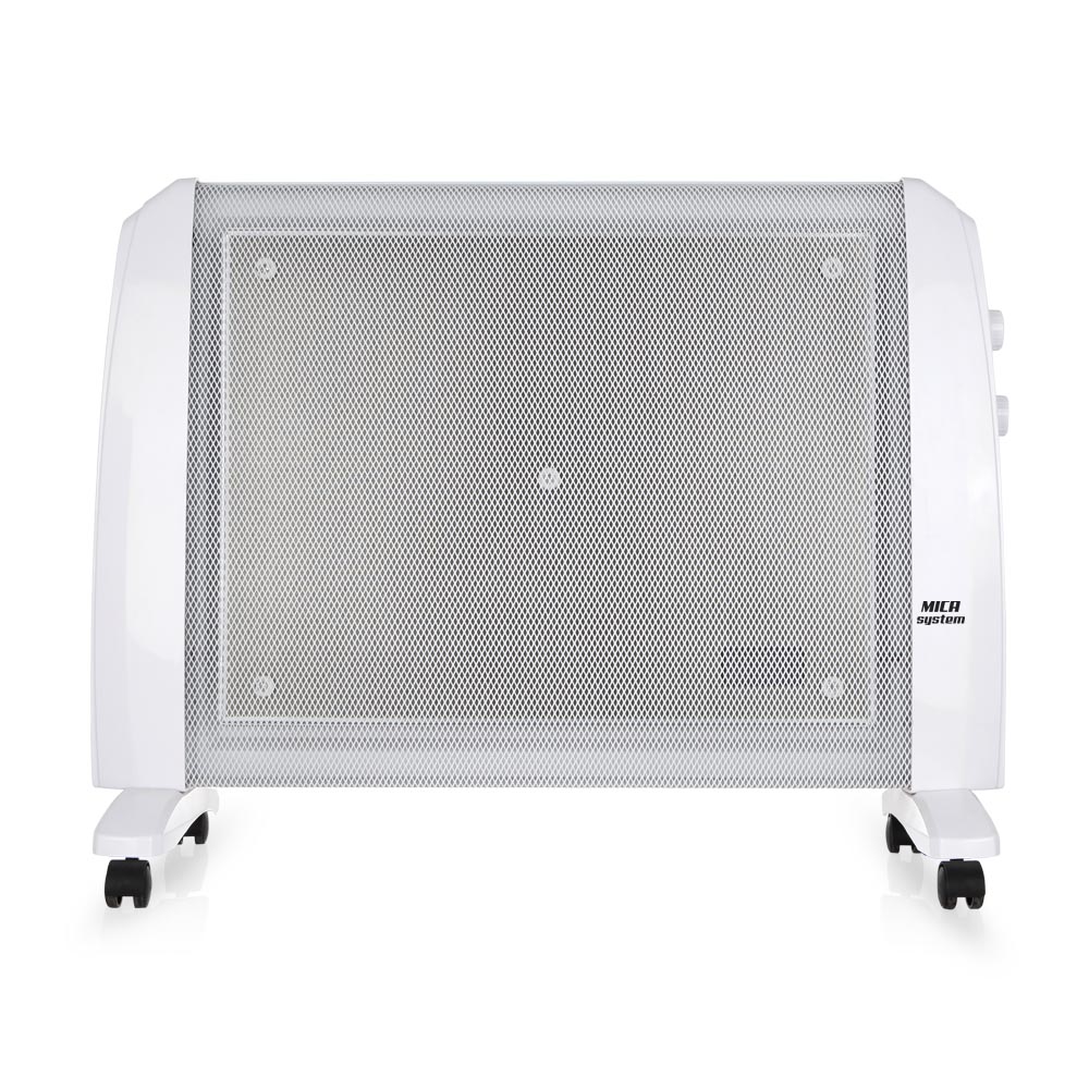 Orbegozo RM 1510 - Radiador de MICA, 1500 W, sistema antivuelco, termostato regulable, no consume oxígeno, protección contra sobrecalentamiento, sin fluido