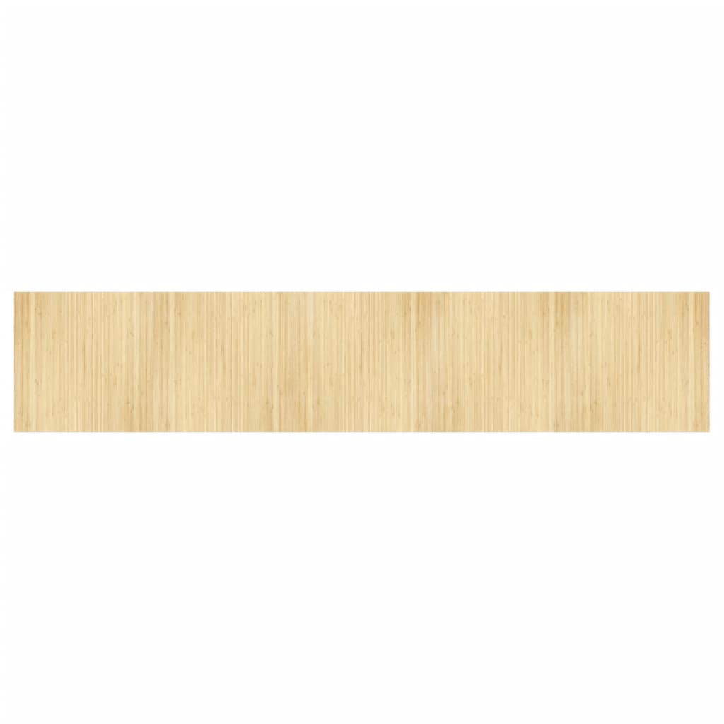 Vidaxl Alfombra Rectangular Bambú 100x500 Cm Color Negro, Natural, Marrón y Más