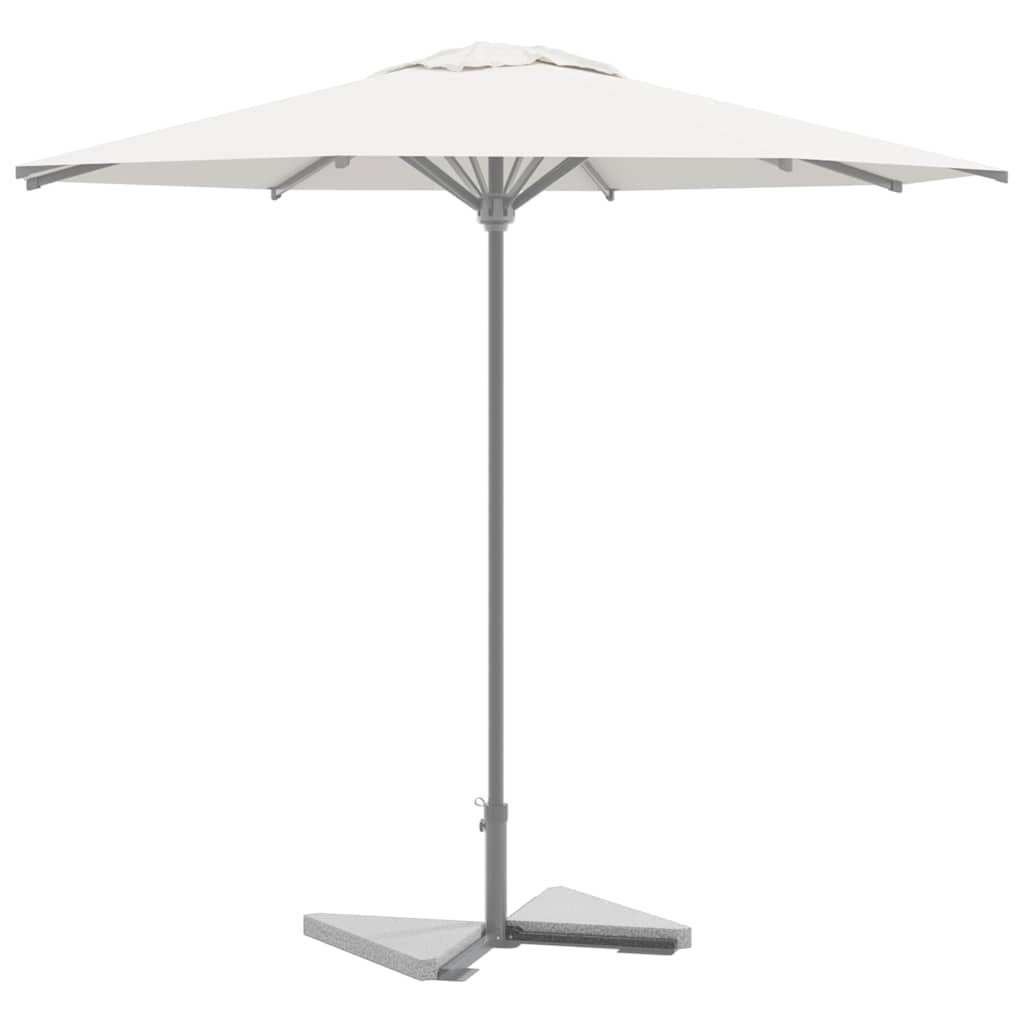 vidaXL Placa de peso para sombrilla 2 uds granito gris triangular 14kg