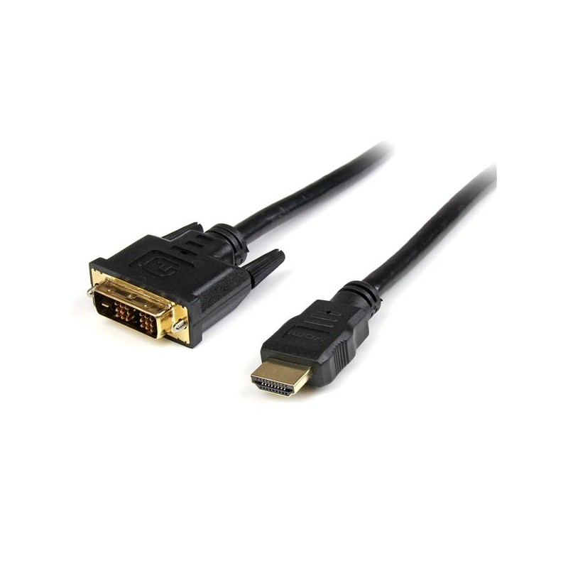 StarTech.com - Cable HDMI a DVI 5m - DVI-D Macho - HDMI Macho - Adaptador - Negro HDDVIMM5M