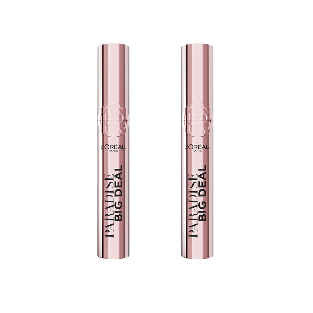 LOréal Paris | Pack Paradise Big Deal Máscara de Pestañas Volumen y longitud, 2 unidades