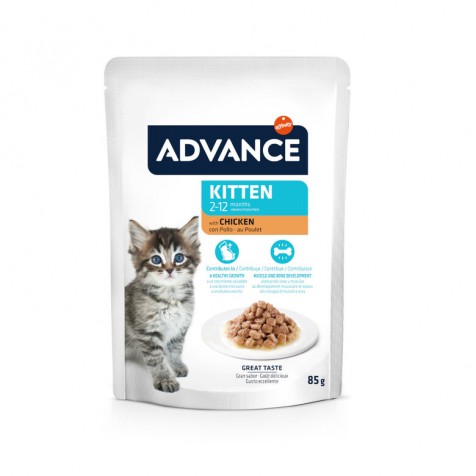 Advance Kitten Pollo Salsa Sobres para Gatos 85 gr