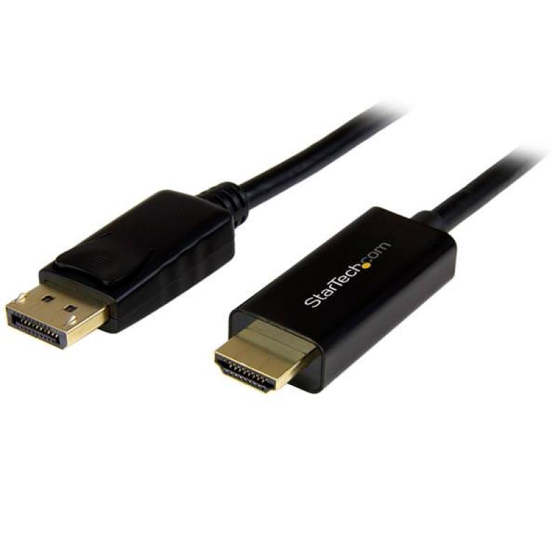 Cable adaptador StarTech de video DisplayPort a DVI - M/M HDMI 1M, Negro