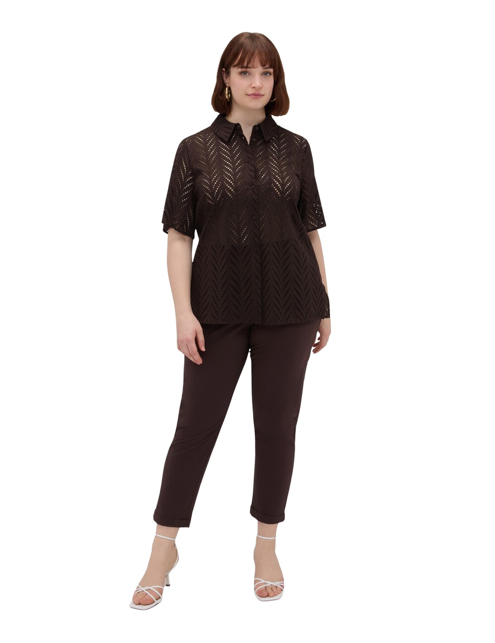 Fiorella Rubino - Camisa de algodón sangallo
