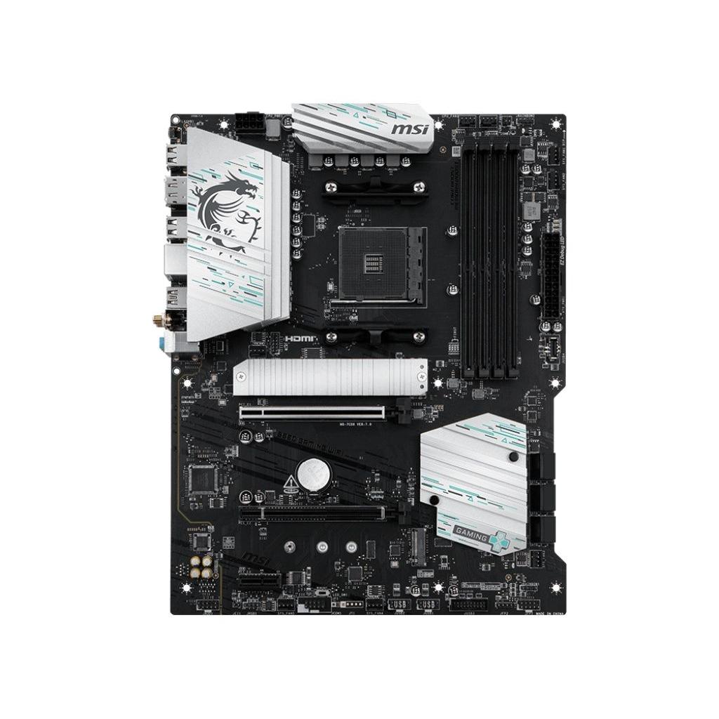 MSI - Placa Base B550 GAMING WIFI para PC con chipset AMD B550 y zócalo AM4, factor de forma ATX, Wi-Fi integrado y soporte para overclocking moderado