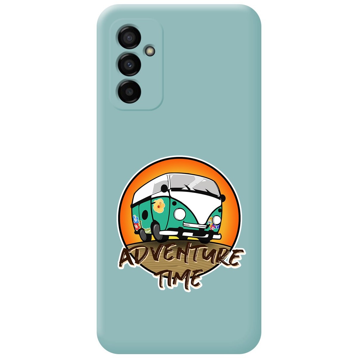 Funda Silicona Líquida Azul para Samsung Galaxy M23 5G diseño Adventure Time Dibujos