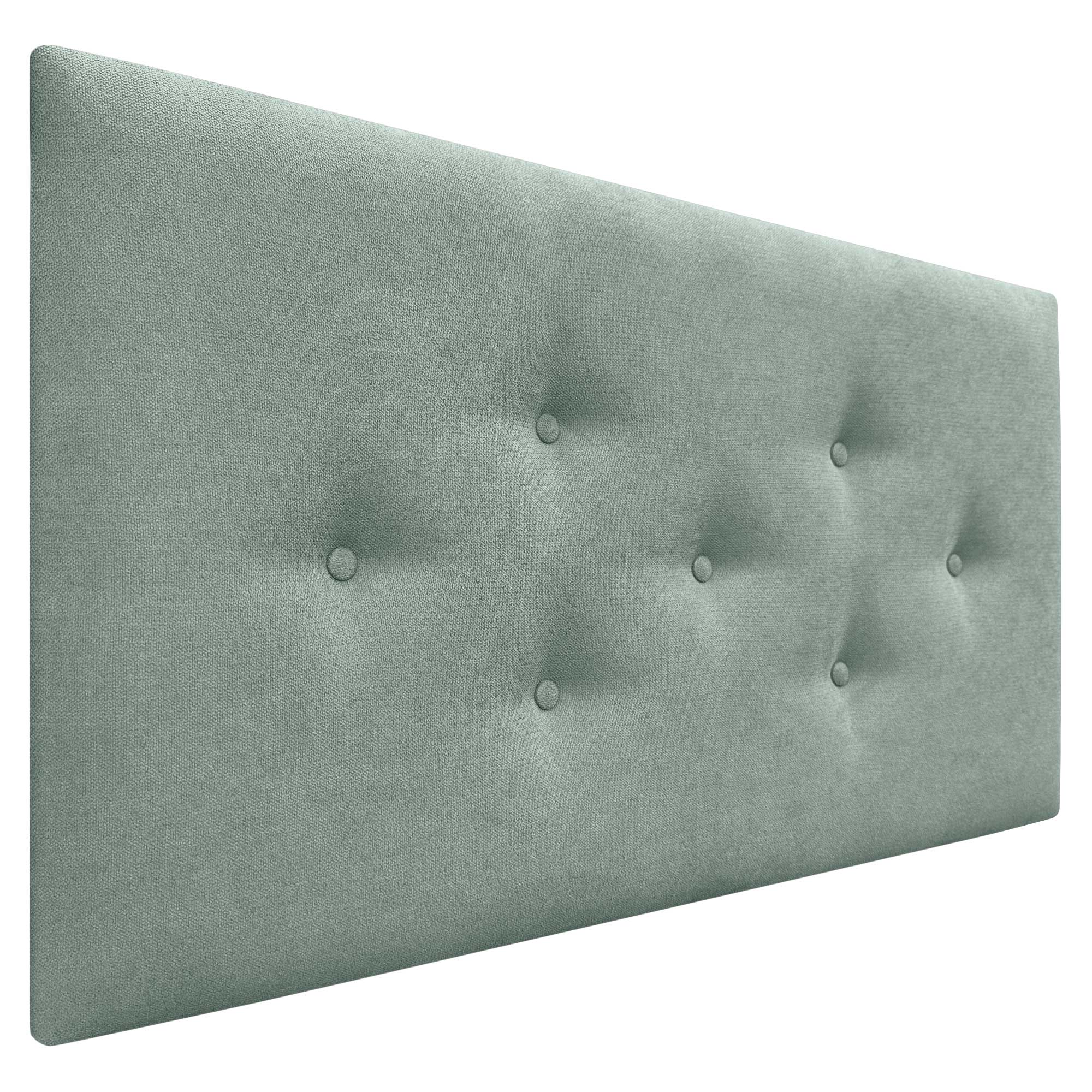 DHOME Cabecero de Tela ACUALINE con 3 Hileras Intercaladas de Botones Cabezal Tapizado Cama Lujo