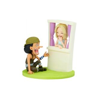 Figura de Acción Usopp&Kaya One Piece World Collectable, Log Stories, 7 cm