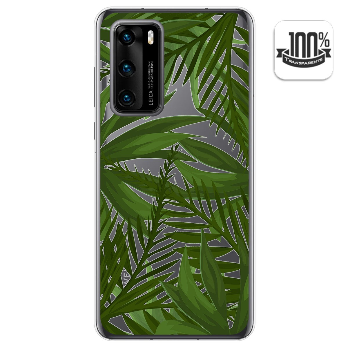 Tumundosmartphone Funda Gel Transparente para Huawei P40 diseño Jungla Dibujos