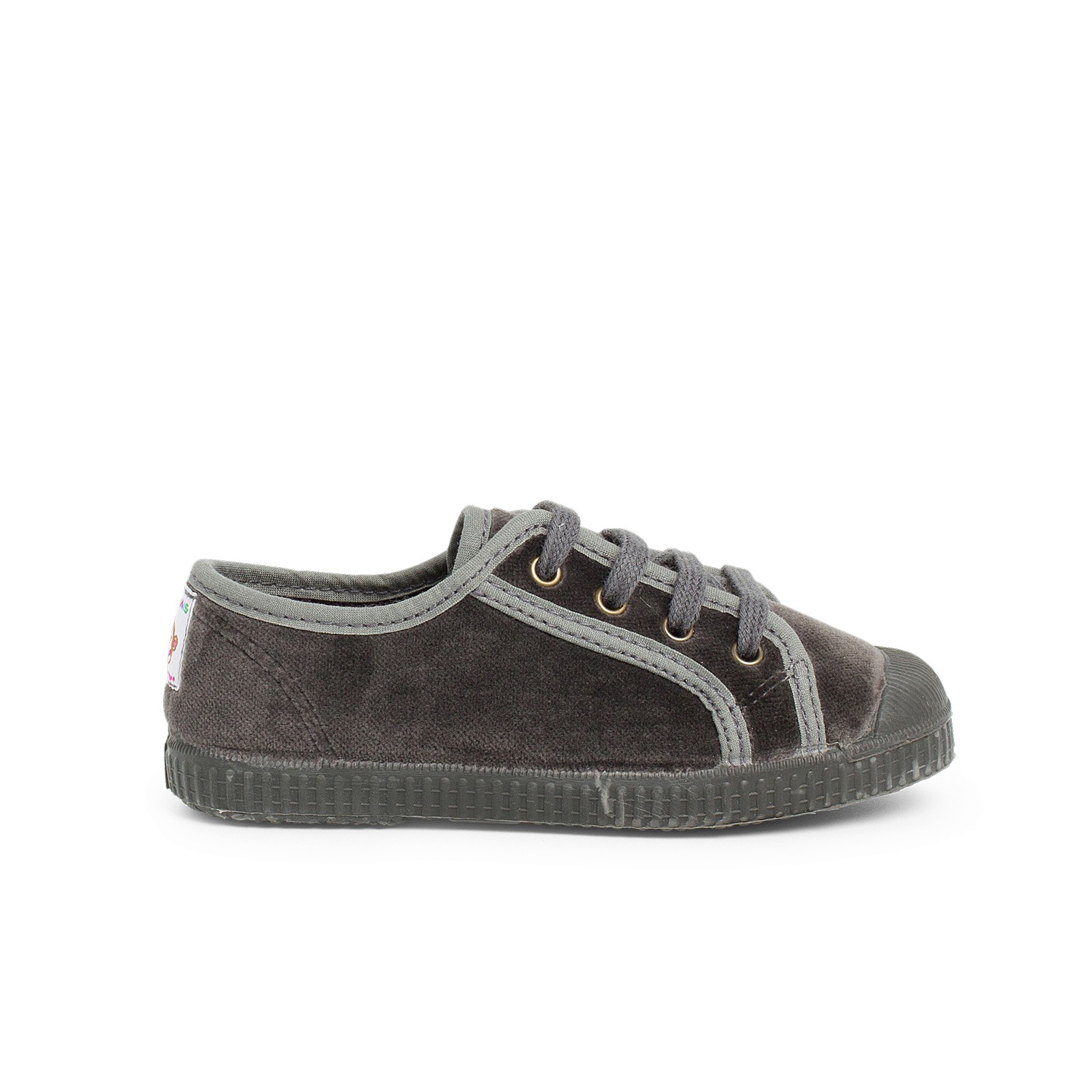 Pisamonas Zapatilla Terciopelo Con Cordones