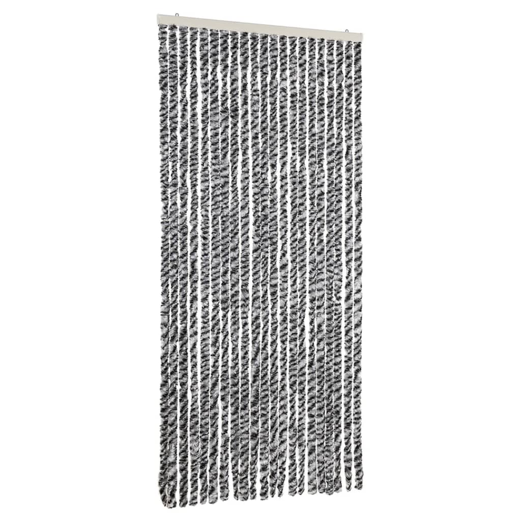 vidaXL Cortina Antimoscas Persiana Protección Chenilla 90x220 cm Color Beige,  beige and dark brown,  Gris y mas