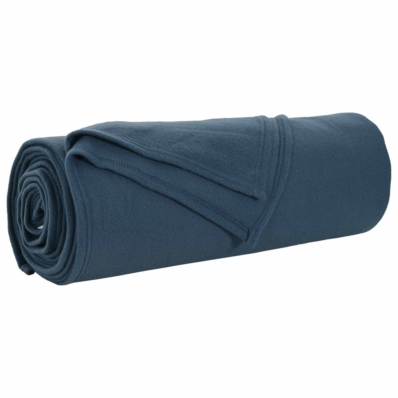 vidaXL Manta Azul marino 350 x 270 cm Lana