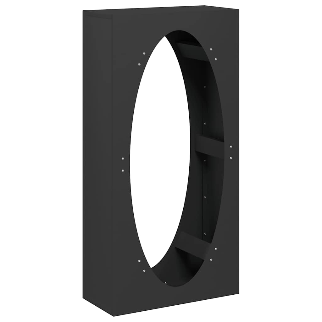vidaXL Leñero 50x23x100 cm Acero laminado en frío en color Negro/Antracita/Verde oliva y más