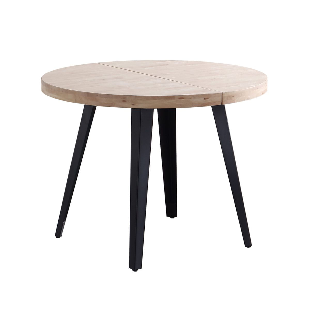 Mesa de comedor Berg extensible diseño redondo 76x120-160-200x120 cm Adec