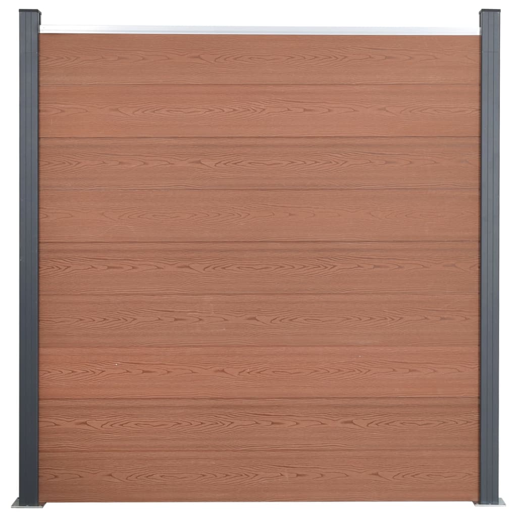 Vidaxl Panel de Valla WPC Marrón 180x186 Cm - Privacidad y Seguridad