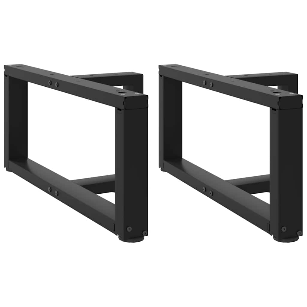 vidaXL Patas para mesa de centro en forma de T (2 unidades) 70 x 25 x (30-31) cm, acero