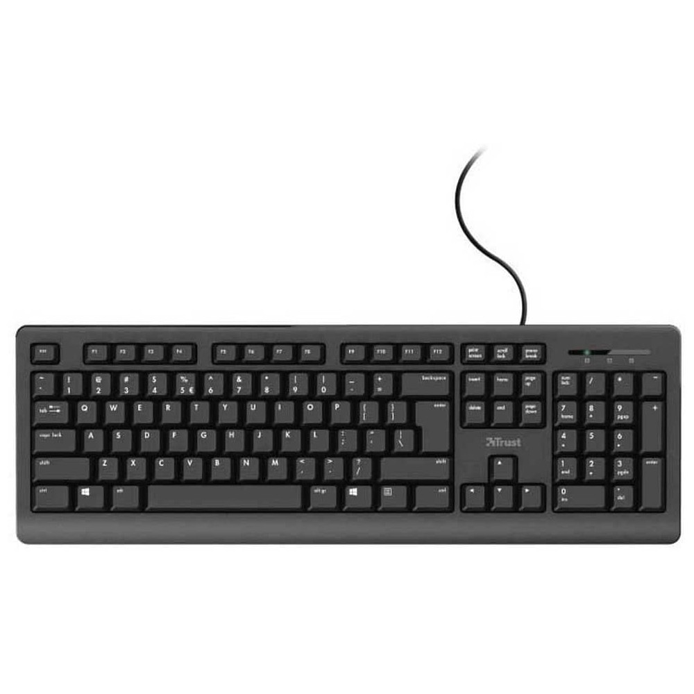 Teclado TRUST Primo 23883 (USB - Español) Negro TRUST 23883