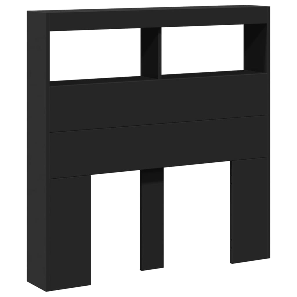vidaXL Cabecero de cama con luz LED 100x17x102 cm