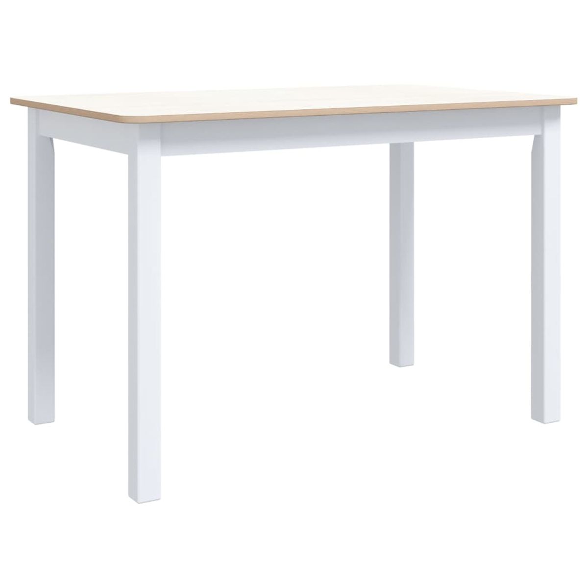 Mesa de comedor Noia rectangular madera de caucho 75x114x71 cm