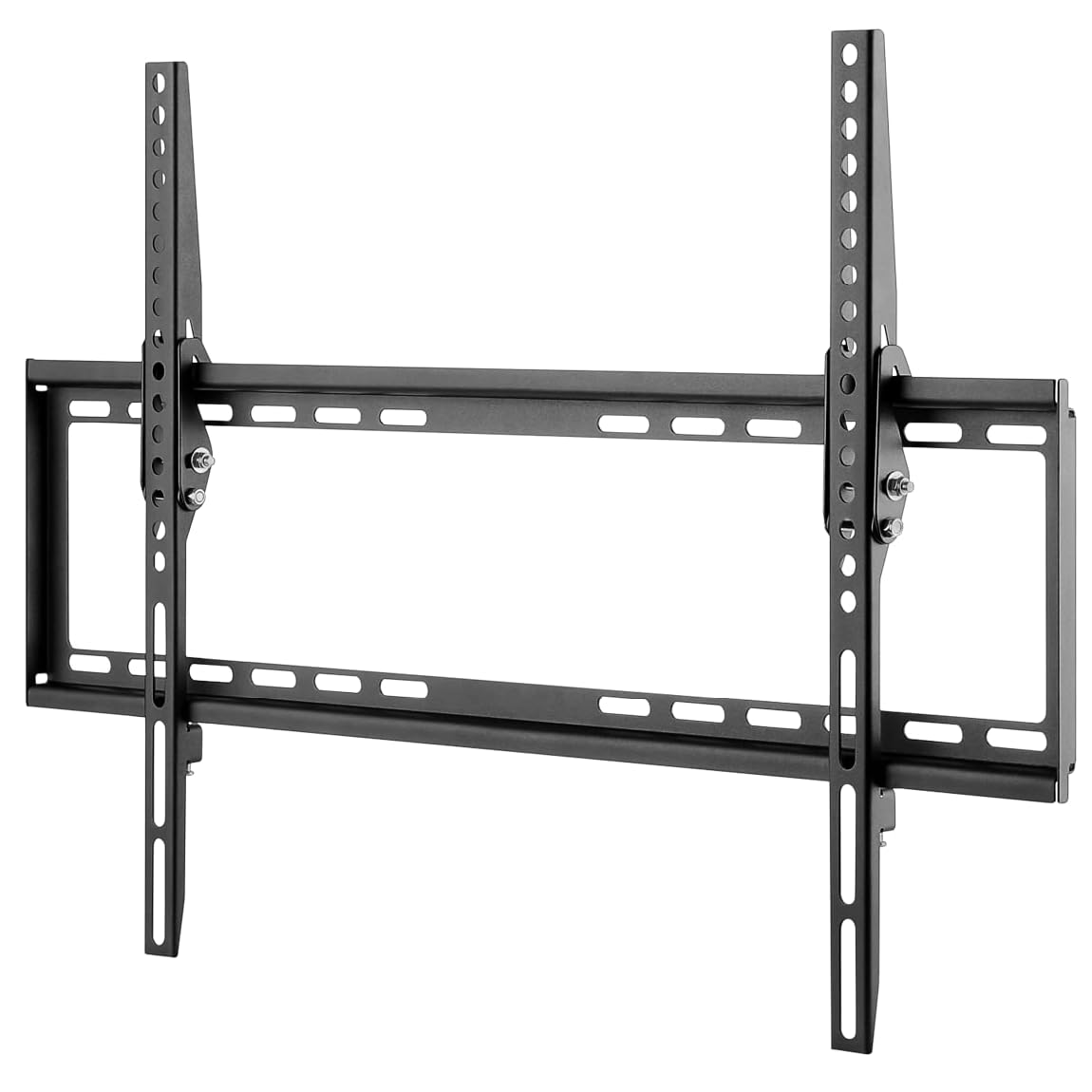 CABLEPELADO Soporte de Pared para TV, Soporte Inclinable para Televisores, Soporte de TV con Inclinación, Apto para 37 a 70 Pulgadas (81-140 cm), Inclinación 8º, Compatible con VESA, Acero, Negro