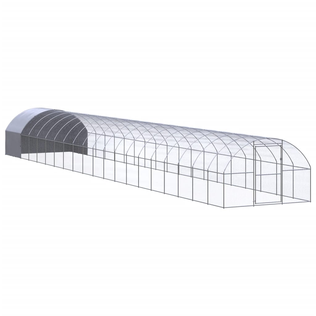 vidaXL Gallinero de exterior de acero galvanizado Multitalle