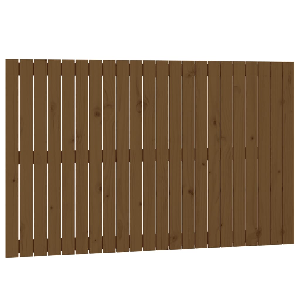 vidaXL Cabecero de cama de pared madera maciza de pino 140x3x90 cm