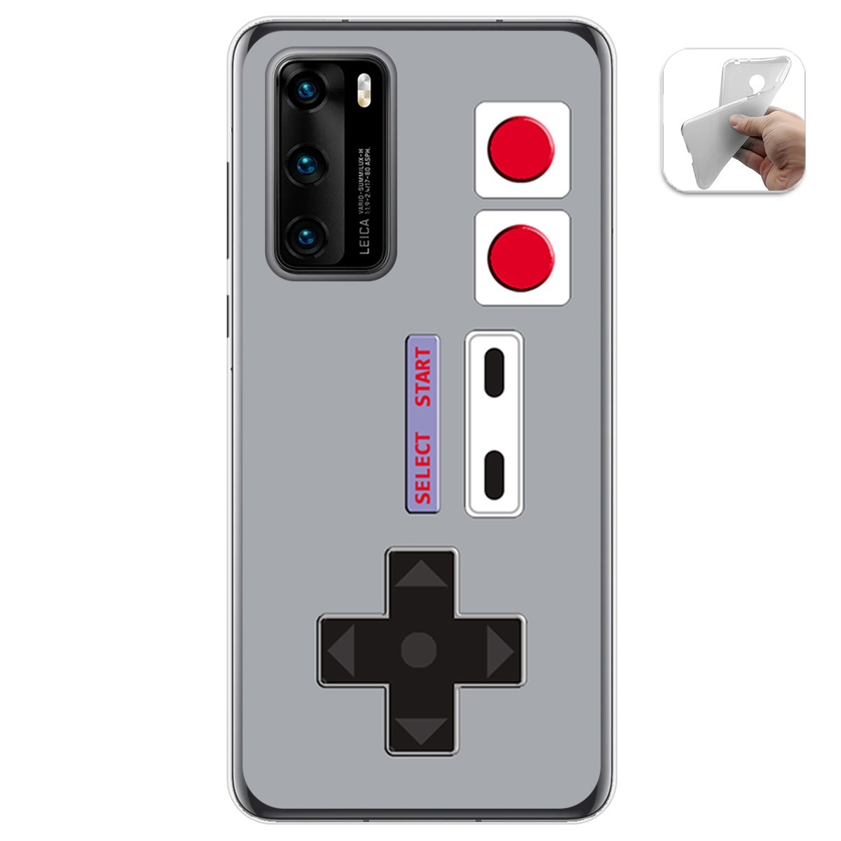 Tumundosmartphone Funda Gel Tpu para Huawei P40 diseño Consola Dibujos