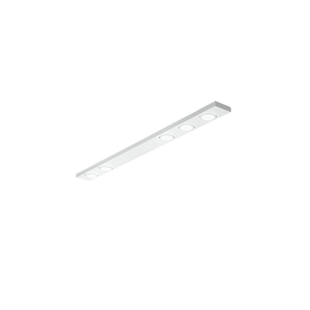 Botón - Plafón LED 5xGX53 máx. 15 W, Rectangular 120x10 cm, Metal Pintado, IP20 - Perenz - Blanco