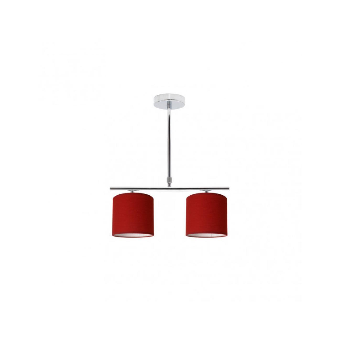 Fabrilamp - Lampara Planetario Cromo/rojo 2xe14 (62x43)