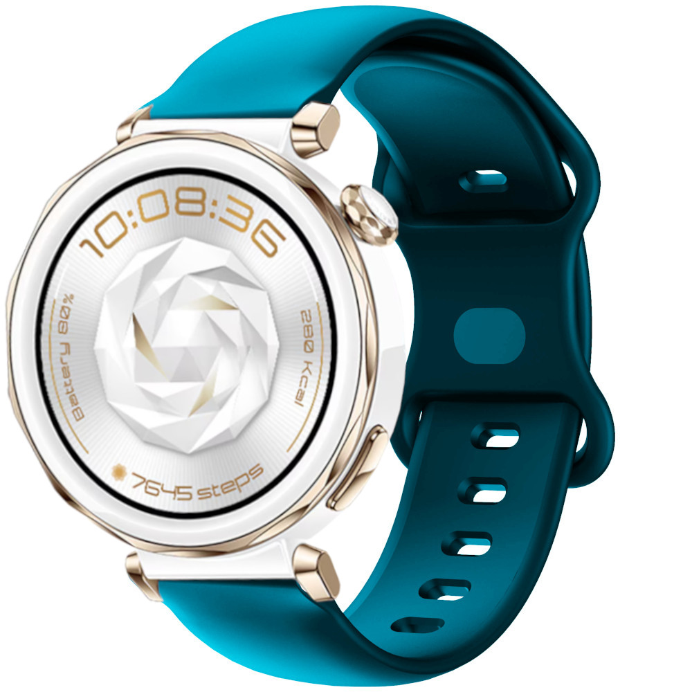 Correa de Silicona para Huawei Watch GT 5 Pro - 42mm / Watch GT 5 - 41mm / Watch GT 4 - 41mm / Garmin Venu 3S, Modelo Doble Cierre Ancho 18mm