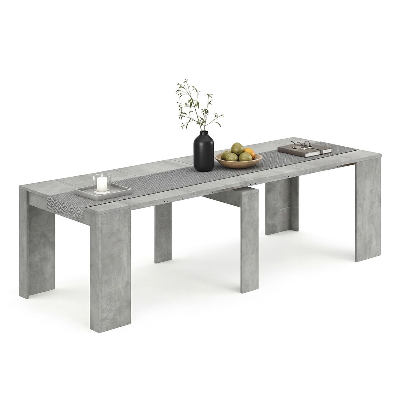 duehome - Mesa consola extensible 50-235x90 cm Denis